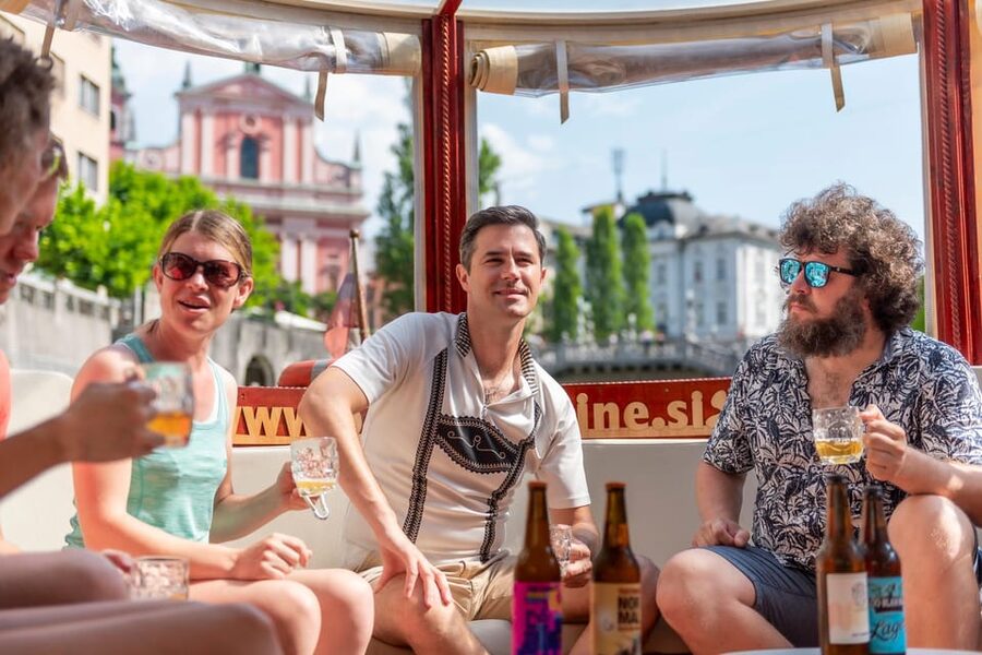 BEER WAY Ljubljana: Boat & Craft Beer Tasting Tour - Dragon Bridge and the symbols of Ljubljana