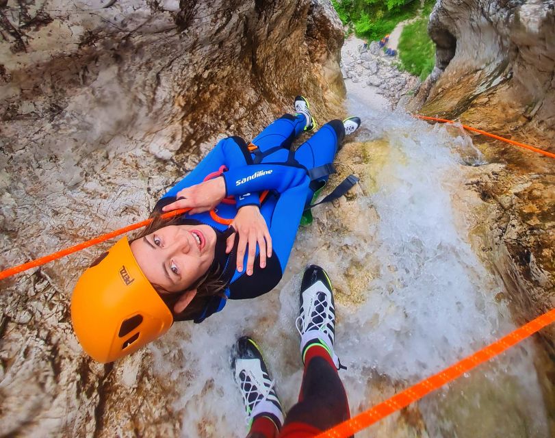Bovec: 4-Hour Canyoning Adventure - Rappelling down Parabola Waterfall