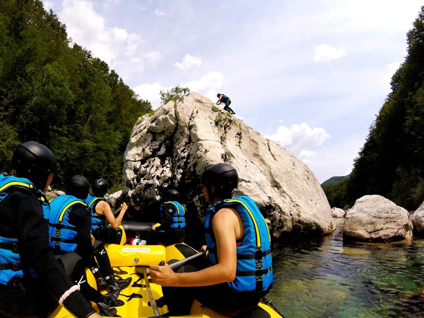 Bovec: Adventure Rafting on Emerald River Soča + FREE photos - Manhattan Rock and the optional 7-meter jump