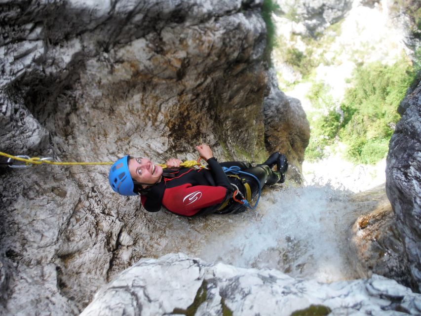 Bovec: Canyoning in Triglav National Park Tour + Photos - Safety briefing before the first waterfall