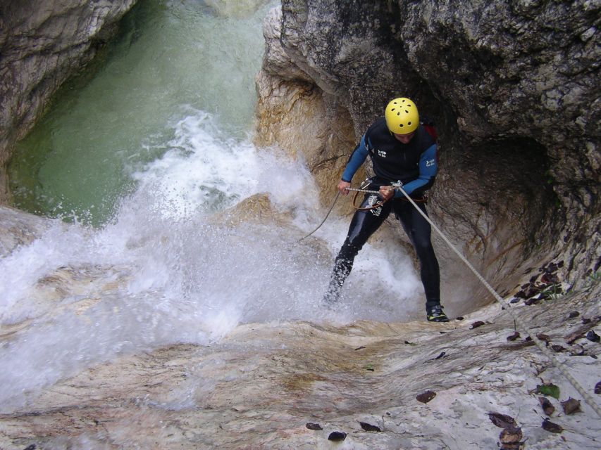 Bovec: Canyoning in Triglav National Park Tour + Photos - Rappelling down low and high waterfalls