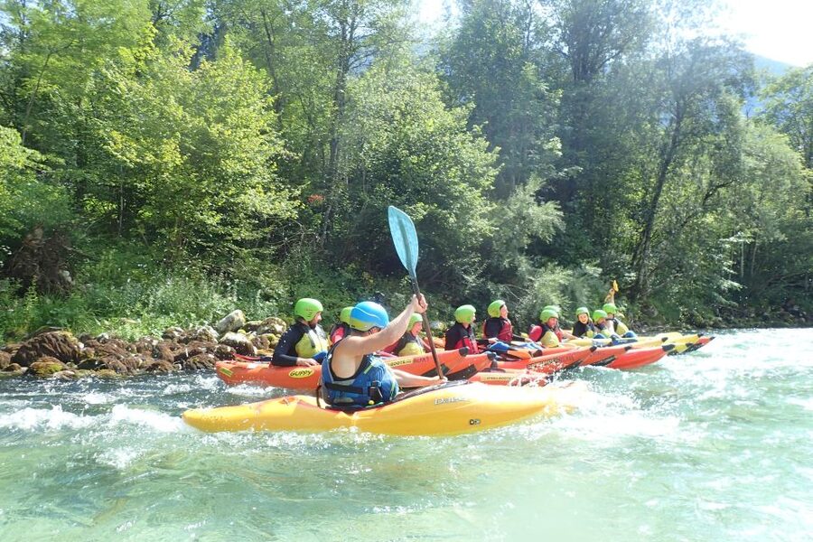 Bovec: Half-Day Kayaking Trip Down the Soča - The first river section gives you room to learn