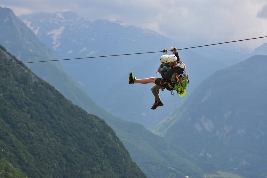 Bovec: Panoramic Zipline Tour - Learning the basics on the practice line