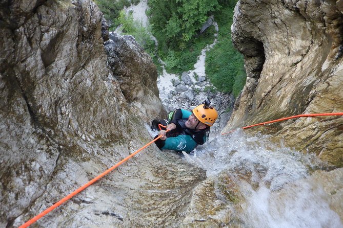Canyoning in Fratarica Canyon - Entering Fratarica Canyon from Bovec