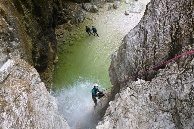 Canyoning in Fratarica Canyon - The 48-meter Parabola waterfall