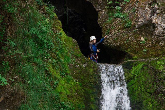 Canyoning Lake Bled Slovenia - Free Photos and Videos - Waterfall jumps and learning to rappel