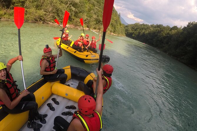 Family Rafting On Soca River - The first 90 minutes on the emerald Soča