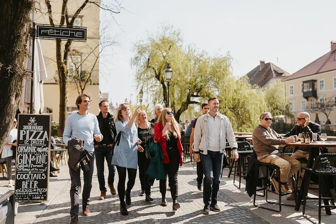Food & Wine Tour Ljubljana - Local Foodie Adventure in Slovenia - Mestni trg: walking between the courses