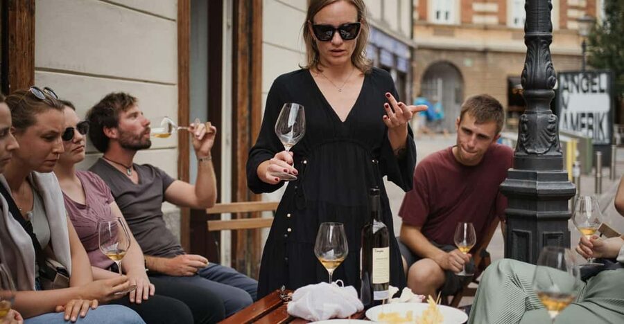 Food & Wine tour with a Sommelier - Four or more stops, with wine at each one