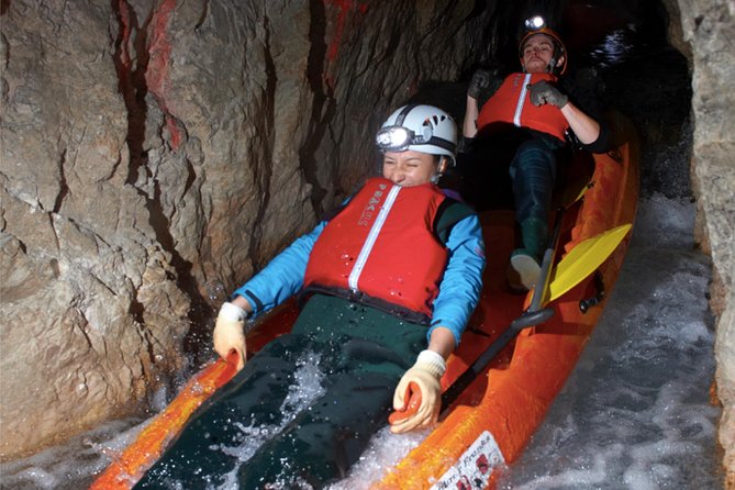 From Bled: Black Hole Kayaking - Kayaking by headlamp through flooded passages