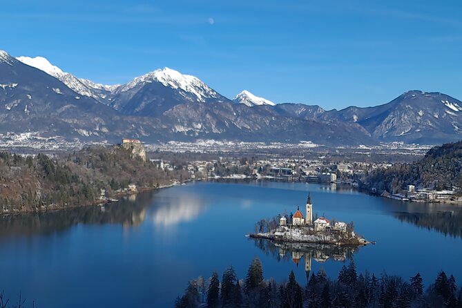 From Ljubljana to lake Bled - Slovenia Tourist Taxi - Looking down from Bled Castle