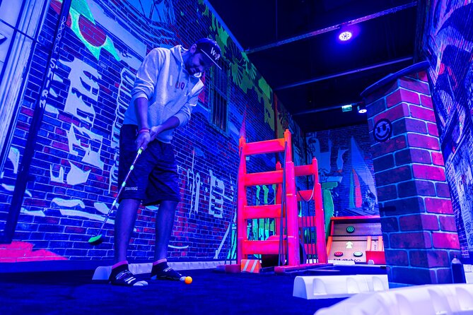 Glow In The Dark Mini Golf Course in Maribor - The Best Part: Atmosphere, Music, and Photos