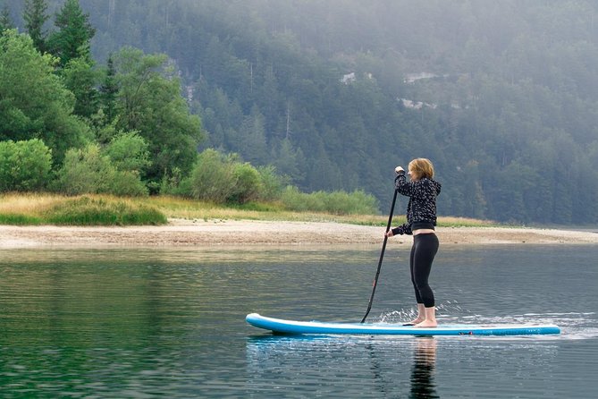 Half Day Stand-up Paddle Boarding (SUP) trip on Lake Predil - Paddling around Lake Predil