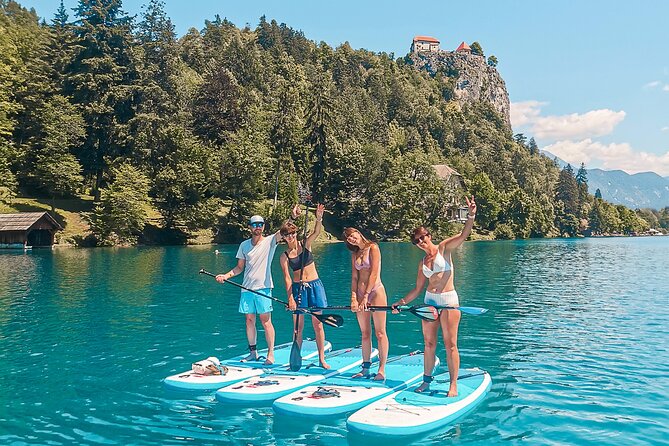 Lake Bled Stand-Up Paddle Boarding Lesson and Tour - Reaching toward Bled Island