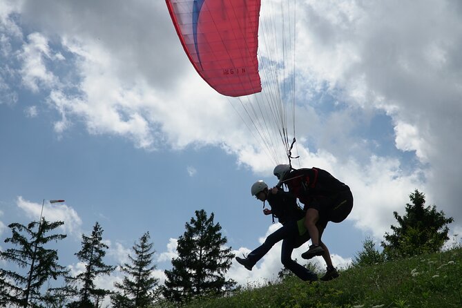Lake Bled Tandem Paragliding - Over Bled Island, the castle, and Ojstrica