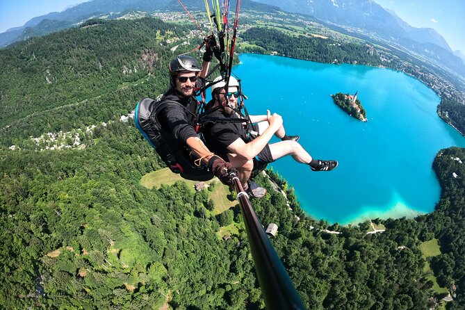 Lake Bled Tandem Paragliding - Takeoff: simple instructions, real teamwork