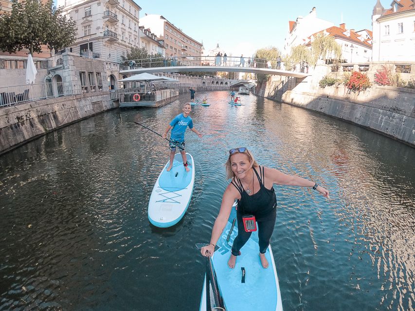 Ljubljana: Stand-Up Paddle Boarding Tour - Learning to stand on a stable SUP board