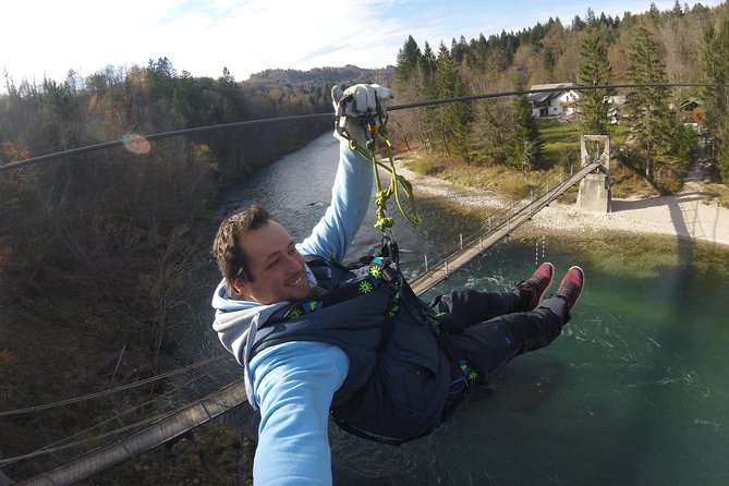 Rafting and zipline in Bled Slovenia - The rafting route: 13 kilometers of river time