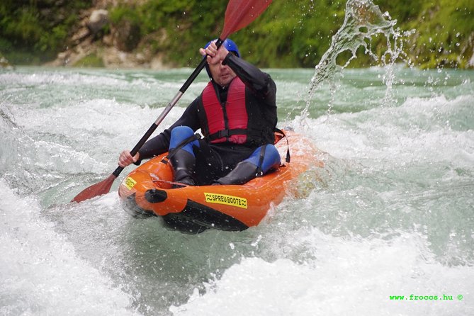 Sit on Top Kayak Trip - On the Soca, from calm water to whitewater
