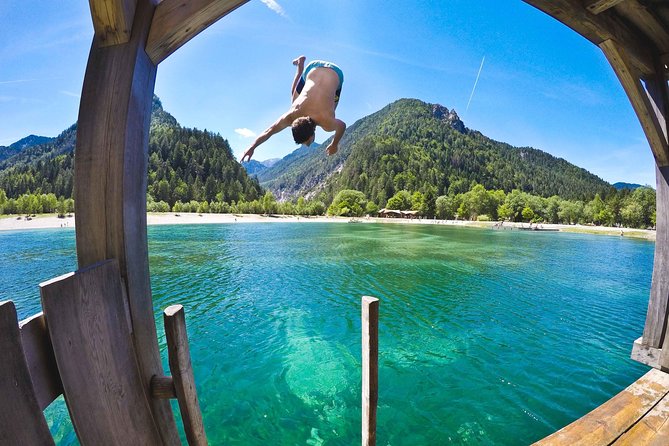 Slo classic: Bled, Kranjska Gora, Planica, Peričnik (group of 4) - Lake Jasna, clear water and mountain reflections