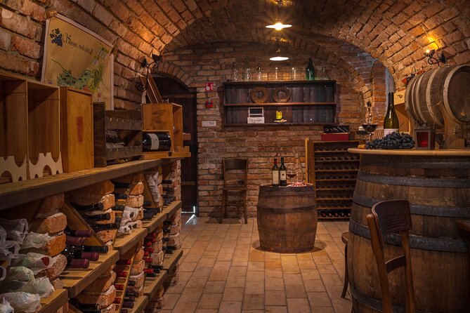 Slovenian wine tasting at Hotel Triglav Bled's wine cellar - Inside the 1906 cellar