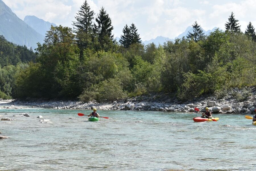 Soča: Kayaking on the Soča River Experience with Photos - Mountain views without sacrificing the fun