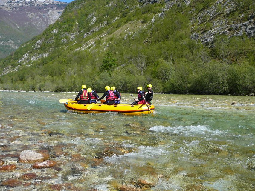 Soča River: Family Rafting Adventure, with Photos - Paddling through easy Soča rapids