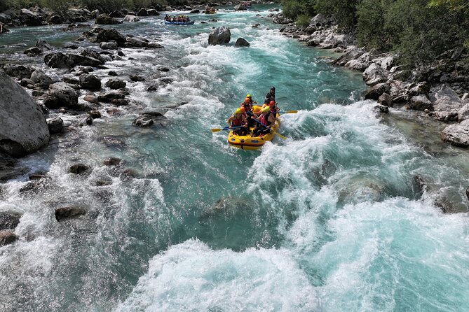 Soča River Rafting Adventure in Bovec - Swimming in the cold Soča water