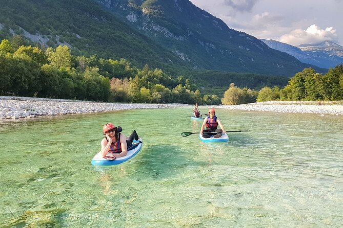 Soca Whitewater Stand-up Paddle Boarding Small Group Adventure - The beach stop adds a welcome pause