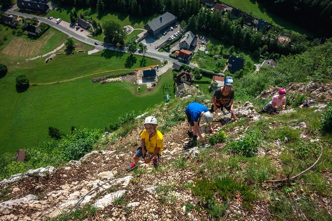 Triglav Fairytale Route-Via ferrata - The short approach and the first look at the cable route