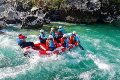 Whitewater Rafting on the Soča River in Bovec, Slovenia